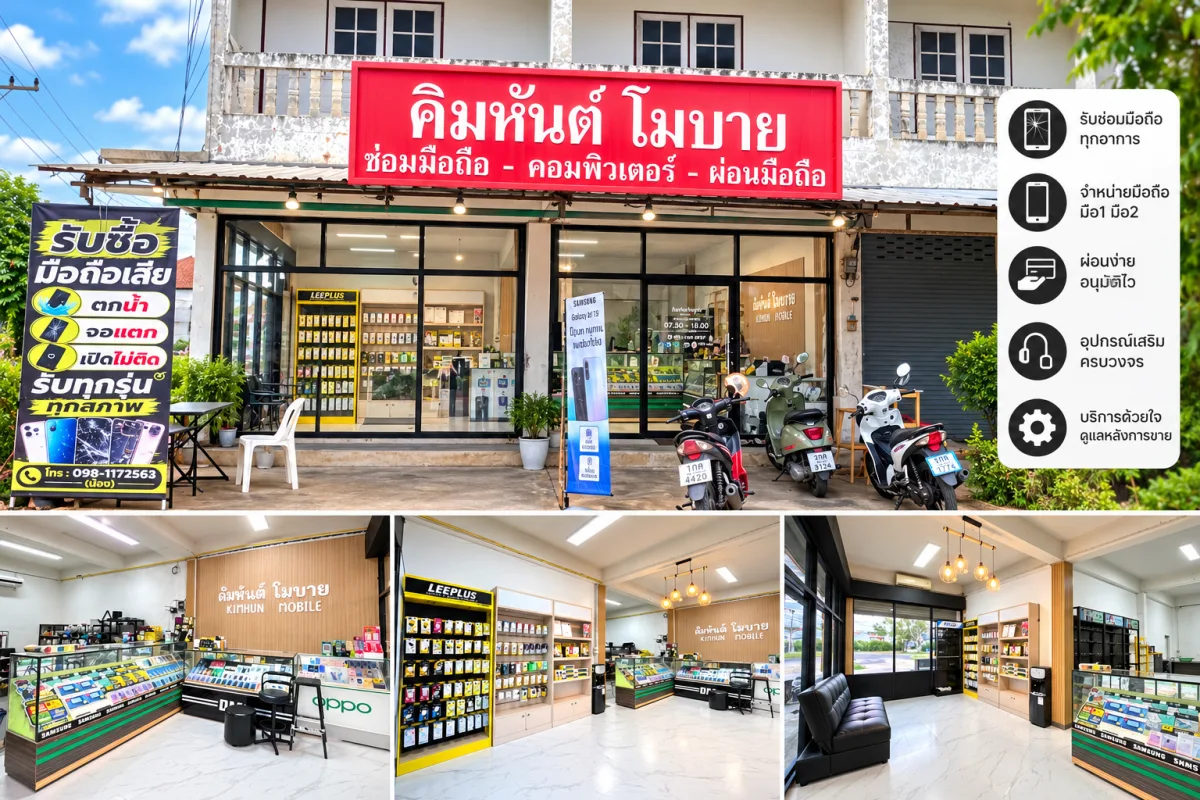 รูปที่ 1 จาก 7 ของ คิมหันต์ โมบาย ซ่อมมือถือลำทะเมนชัย